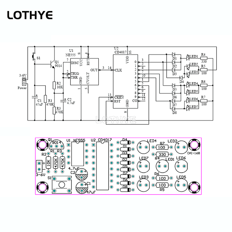 DIY Dice Production Kit Led We - đánh giá và giá Electronics Repair School